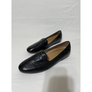 Vionic Womens Sz 9 Loafers Black Leather Business Casual Comfort Slip On Shoes